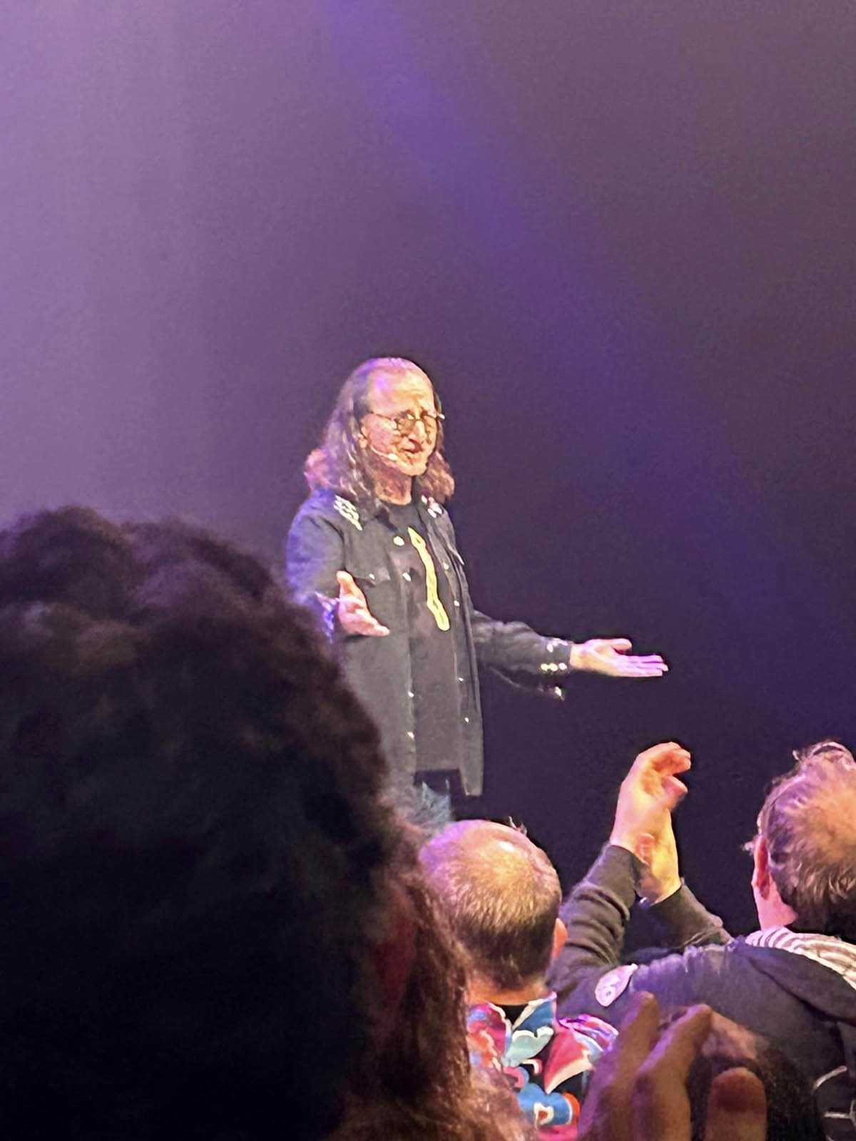 Geddy Lee 'My Effin' Life In Conversation' Tour Pictures - The Barbican Centre - London, England 12/18/2023